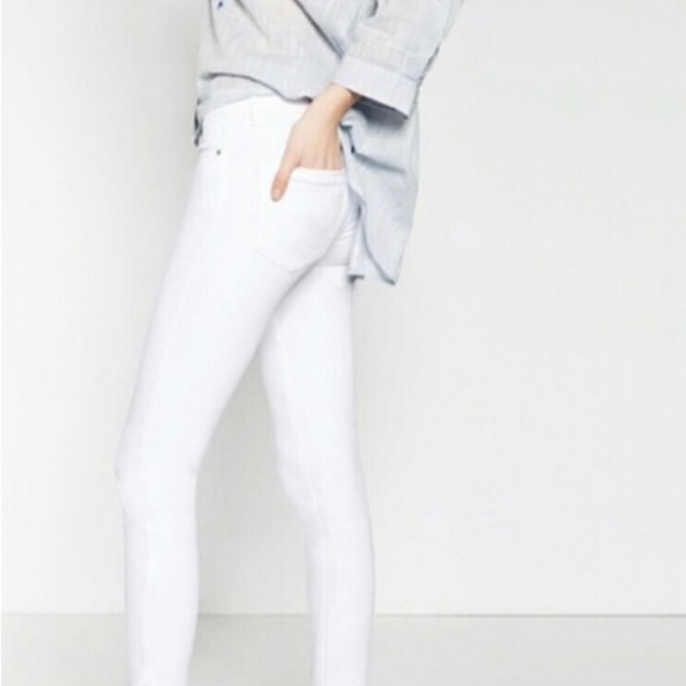 ZARA White Denim Pants